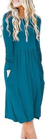 img 4 attached to 👗 Enhance Your Style with Basic Faith Pleated Pockets Violet S Women's Dresses