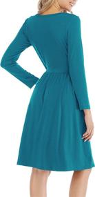 img 3 attached to 👗 Enhance Your Style with Basic Faith Pleated Pockets Violet S Women's Dresses