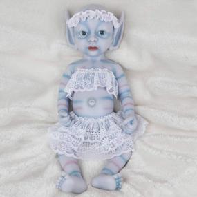img 4 attached to Lifelike And Realistic: Meet The Vollence 15 Inch Full Silicone Baby Doll - The Perfect Angelic Addition To Your Collection