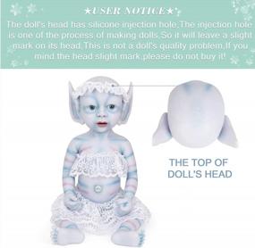 img 3 attached to Lifelike And Realistic: Meet The Vollence 15 Inch Full Silicone Baby Doll - The Perfect Angelic Addition To Your Collection