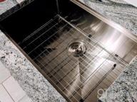 img 1 attached to VASOYO 32 Inch Matte Black Workstation Sink - Undermount Single Bowl Stainless Steel Kitchen Sink With Cutting Board And Gunmetal Finish - 10 Inch Deep review by Patrick Hamilton