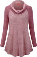 new arrival: stylish women's color block sweatshirts with cowl neck and long sleeves logo