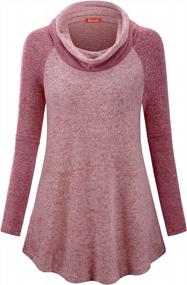 img 3 attached to New Arrival: Stylish Women'S Color Block Sweatshirts With Cowl Neck And Long Sleeves