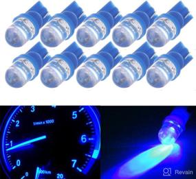 img 4 attached to 💡 cciyu 10pcs T10 194 168 2825 Wedge LED Bulbs for Instrument Cluster Light Panel Gauge Lamp - Blue