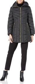 img 1 attached to Anne Klein Womens Chevron Quilting Women's Clothing - Coats, Jackets & Vests