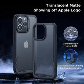img 1 attached to Protect Your IPhone 13 Pro Max With Humixx Matte Black Case: 10FT Drop Protection, Anti-Scratch, Anti-Fingerprint, Shockproof Translucent Cover With Soft Texture For Maximum Defense.