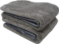 platinum quick dry car drying towel: dry your vehicle in 90 seconds! scratch-free, extra large & absorbent - pack of 2 logo