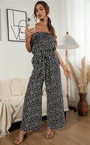 img 3 attached to 👗 Angashion Women's Sleeveless Jumpsuit: Casual and Chic Jumpsuits for Fashionable Women