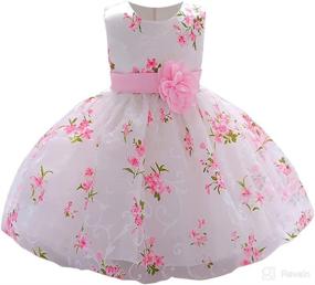 img 4 attached to 👗 LZH Baby Girls Formal Gowns Lace Wedding Dress – Pageant Birthday Toddler Dress