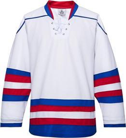 img 4 attached to H900 Series Ice Hockey Team Color Practice Jersey: Thick, Breathable, Quick-Dry Fabric For High Performance