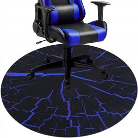 img 4 attached to Non-Slip Chair Mat For Hardwood Floors - Desk, Gaming, And Office Chair Floor Protector - Anti-Skid Carpet Mat - Ideal For Home And Office Decor