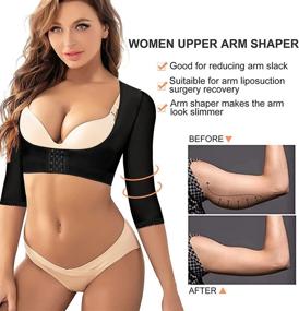 img 2 attached to Post-Surgical Upper Arm Shaper For Women: Compression Sleeves, Posture Corrector, Humpback Slimmer - Wonderience Shapewear