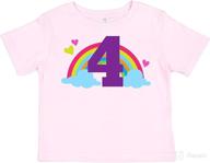 inktastic 4th birthday rainbow toddler tee логотип