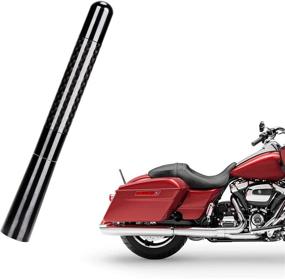 img 4 attached to VAGMI 4.7‘’ Carbon Fiber Motorcycle Antenna Mast Replacement for Harley Davidson Road King Softail Touring Street Glide Road Glide Fat Boy Electra Glide Tour Ultra Classic (1 Pack) – Compatible with Models 1998-2020