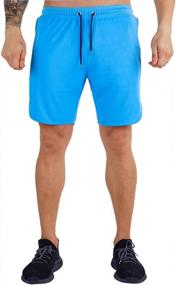 img 4 attached to WaterWang Men'S 7" Athletic Gym Shorts With Quick-Dry Technology And Zipper Pockets, Ideal For Workout And Training