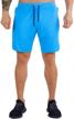 waterwang men's 7" athletic gym shorts with quick-dry technology and zipper pockets, ideal for workout and training logo