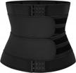 vaslanda neoprene sauna waist trainer corset fitness trimmer belt for women & men weight loss workout with double straps logo