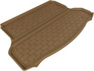 3d maxpider custom fit floor mat for select nissan rogue models - kagu rubber (tan) logo