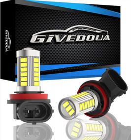 img 4 attached to Upgrade Your Car With GIVEDOUA H11/H8/H16 LED Fog Light Bulbs - Extremely Bright DRL Bulbs Replacement, 6500K Xenon White, Pack Of 2, For 12V And 24V Trucks And Cars