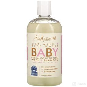 img 2 attached to 👶 SheaMoisture Baby Extra Comforting Wash & Shampoo with Oat Milk & Rice Water - 13 fl oz (384 ml): Gentle and Nourishing Care for Your Little One