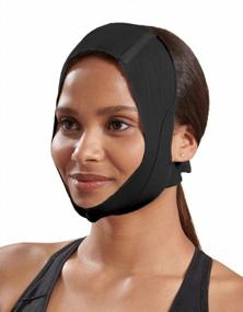 img 4 attached to L Black Marena Recovery Chin Strap With Mid-Neck Coverage For Post-Op Mask - Unisex