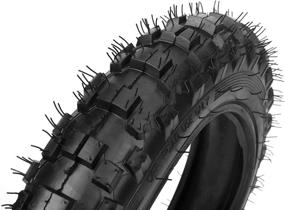 img 1 attached to 🛵 (2 Set) 2.5-10" Off-Road Tire and Inner Tube Set - Compatible with Honda CRF50, Suzuki DRZ70, Yamaha PW50 - Dirt Bike Tire and 10-Inch Rim with 2.5/2.75-10 Dirt Bike Inner Tube Replacement