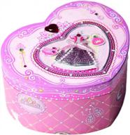 dudubuy princess rose musical jewelry storage box with spinning ballerina - perfect gift for girls on birthdays & christmas logo