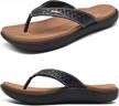 kuailu women's flip flops: comfortable walking sandals w/ plantar fasciitis arch support & yoga mat for summer indoor/outdoor use logo