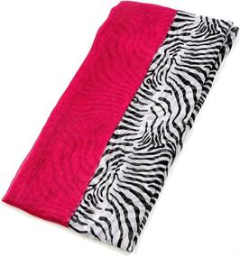 img 2 attached to Women'S Infinity Scarf - Solid Print, Lightweight Summer Loop Wrap Fashion Accessory In Black, Grey, Blue And Red