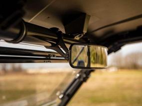 img 2 attached to SuperATV 17" Curved UTV Rear View Mirror Compatible With 2019+ Honda Talon 1000X / 1000R 2020+ Talon 1000X-4 17" X 3" UTV Rear View Center Mirror Has Aluminum 2" Clamps And Mirror Frame!