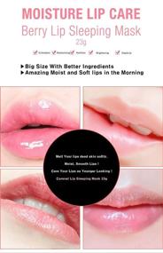 img 3 attached to 💋 CARENEL Berry Lip Mask for Overnight Hydration and Repair