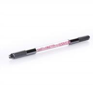 yimart pink acrylic permanent embroidered microblading tattoo pen for eyebrow makeup with dual heads logo