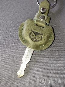 img 8 attached to Premium Handmade Warranty Men's Keyrings & Keychains by Hide Drink Accessories