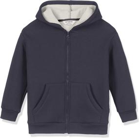 img 1 attached to Heather Kid's Unisex Sherpa Sweatshirt for Boys - Fashion Hoodies & Sweatshirts