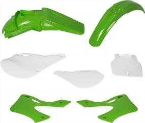 img 3 attached to 1999-2002 Kawasaki KX125/KX250 HECASA Green White Plastic Kit Bodywork