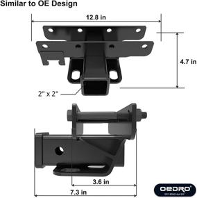 img 2 attached to 🚙 OEDRO 2" Rear Bumper Trailer Hitch Receiver Kit for Jeep Wrangler JK - Tow Trailer Hitch w/Hitch Wiring Harness (Not for JL Models)