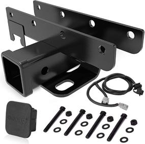 img 4 attached to 🚙 OEDRO 2" Rear Bumper Trailer Hitch Receiver Kit for Jeep Wrangler JK - Tow Trailer Hitch w/Hitch Wiring Harness (Not for JL Models)