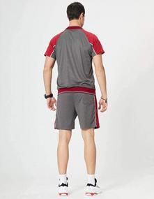 img 3 attached to Men'S Tebreux 2 Piece Athletic Tracksuit Jogger Sweatsuit Summer Sports Suit