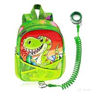 🦖 dinosaur kids anti lost wrist link backpack, hooyyene toddler backpacks for 2-5 year old boys and girls - mini travel bag logo