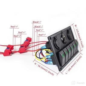 img 3 attached to Rocker Digital Voltmeter Charger Automotive