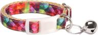 🌈 waaag pet supplies: vibrant kaleidoscope diamond cat and dog collar leash set for all sizes logo