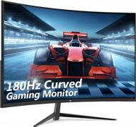 z z-edge ug24 24 inch monitor - freesync 1920x1080, 180hz, built-in speakers, curved, blue light filter, adaptive sync, hdmi logo