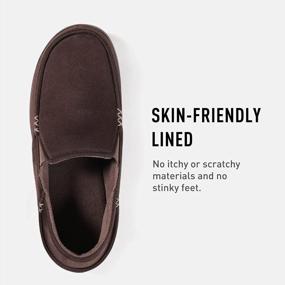 img 2 attached to Men'S Memory Foam House Shoes, Zizor Comfy Moccasin Slippers, Indoor Outdoor Casual Slip On Loafer Drop Heel