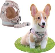 🐾 premium lattice vest type dog chest harness - breathable mesh, reflective, lightweight - ideal for medium and small cats and dogs logo