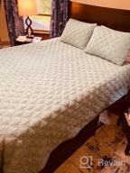 img 1 attached to King Size All Seasons White Quilt Set - Exclusivo Mezcla Bedspread/Bedding Coverlet With 2 Pillow Shams, Lightweight & Soft review by Stacey Venugopal