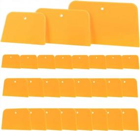 img 4 attached to 27PCS TINSKY Automotive Body Filler Spreaders 4, 5 & 6 Inch Hard Plastic For Applying Fillers, Putties, Glazes Or Caulking Agents Car Maintenance