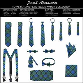 img 1 attached to Stylish Jacob Alexander Tartans Wallace Handkerchief: Essential Men's Accessory and Fashion Statement