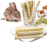 150g sweet bamboo rabbit chew toys | natural teeth cleaning treats for rabbits, hamsters, chinchillas, guinea pigs & more logo