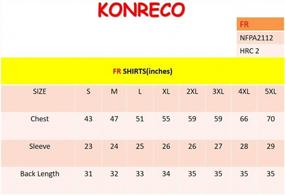 img 1 attached to Stay Safe And Stylish With KONRECO FR Men'S Welding Shirts - Flame Resistant And HRC2 Rated