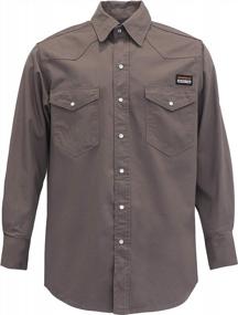 img 4 attached to Stay Safe And Stylish With KONRECO FR Men'S Welding Shirts - Flame Resistant And HRC2 Rated
